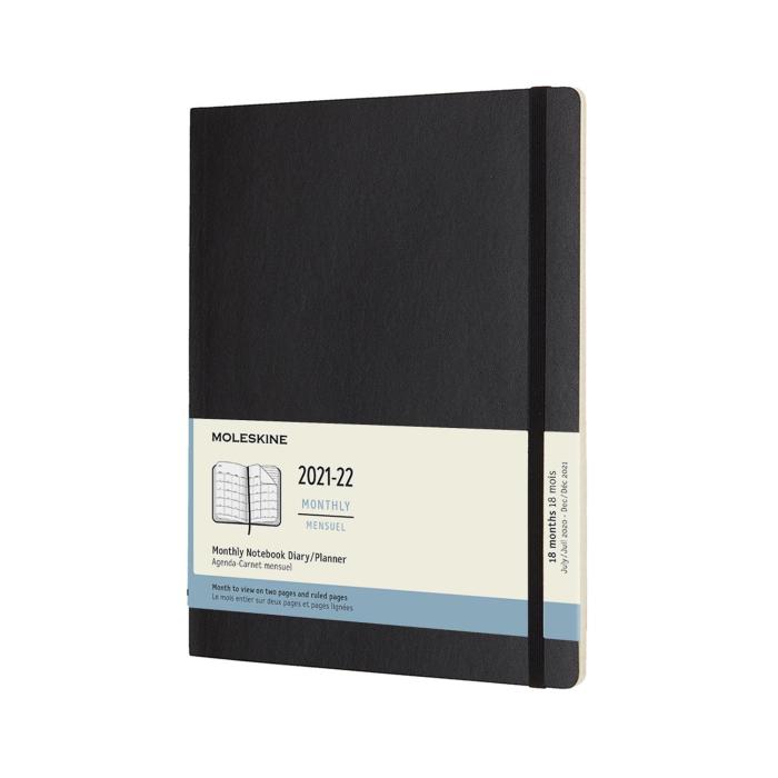 Moleskine Monthly Notebook XL svart soft 21/22