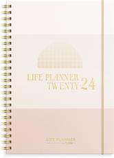 Life Planner Pink, horisontell 2024