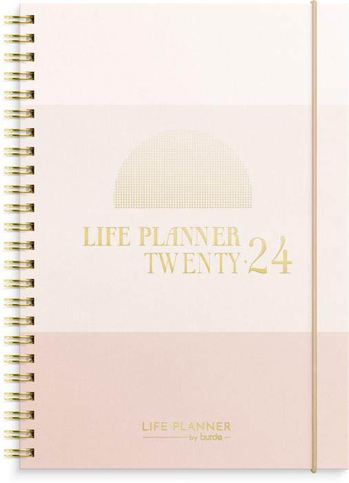 Life Planner Pink, horisontell 2024