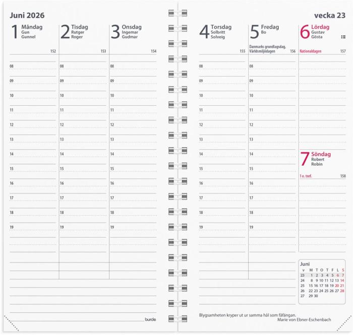 Planner kalendersats Interplano II 2026