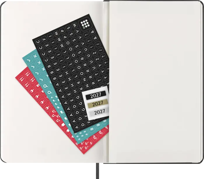 Kalender Moleskine Weekly Notebook Black hard Large 2027
