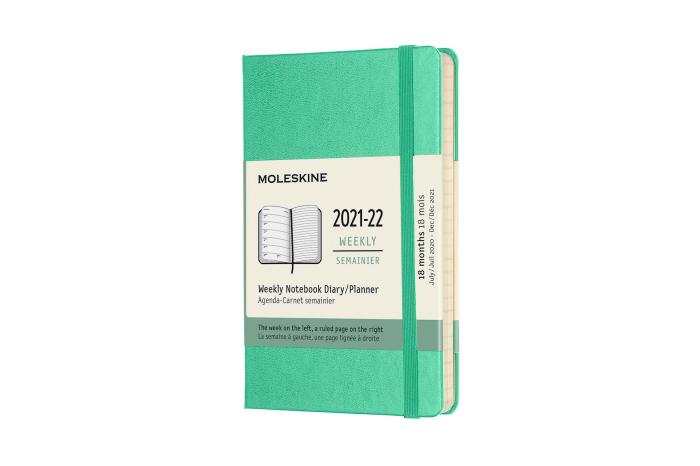 Moleskine Veckokalender Pkt Hard 21/22 Grön