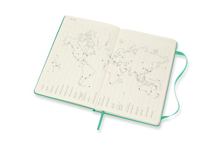 Moleskine Veckokalender L Hard 2021-2022 Grön