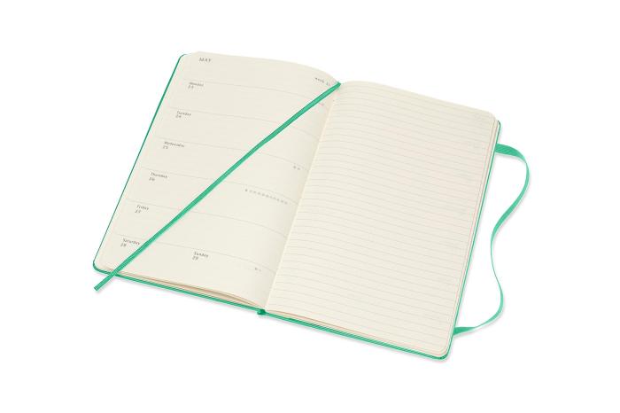 Moleskine Veckokalender L Hard 2021-2022 Grön