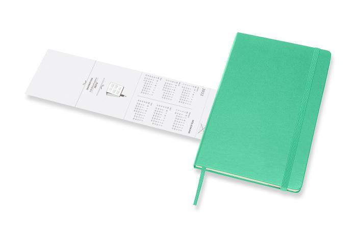 Moleskine Veckokalender L Hard 2021-2022 Grön
