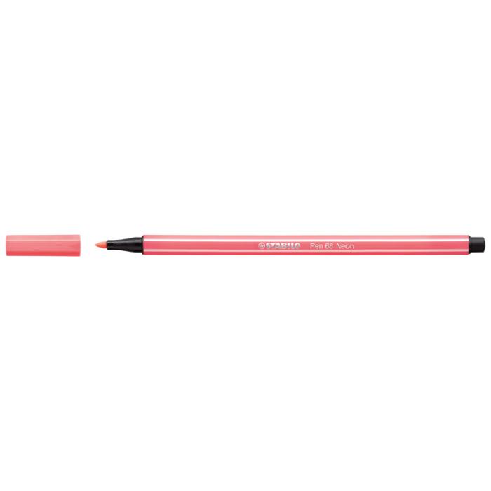 Stabilo 68/46 Fiberpenna Neonröd
