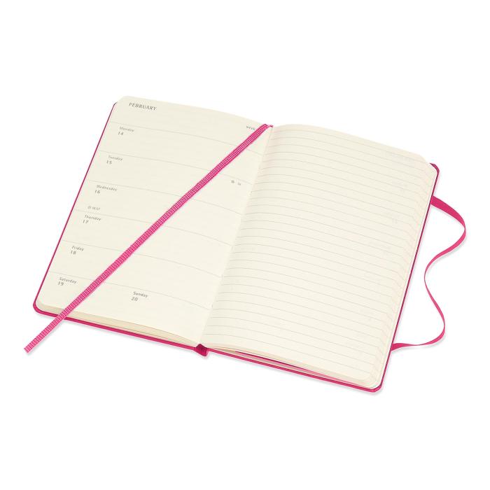 Moleskine Veckokalender Pkt Hard 21/22 Rosa