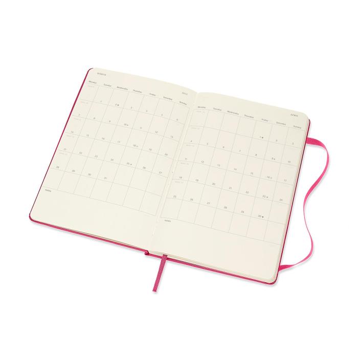 Moleskine Veckokalender L Hard 2021-2022 rosa