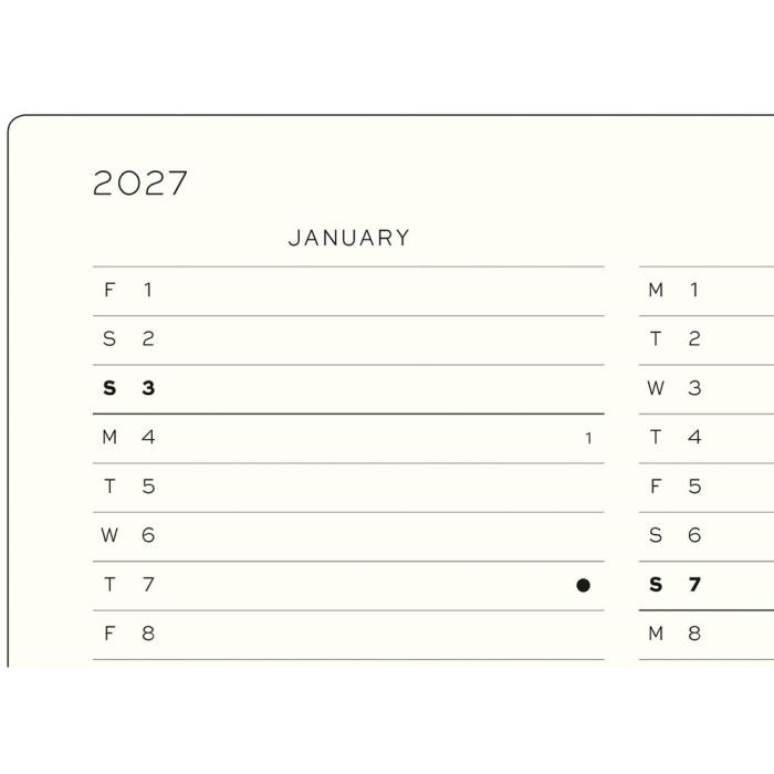 Kalender Week Planner hard 18m 26-27 A5 Dusty Rose