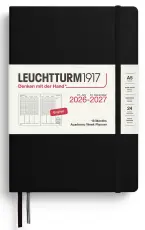 Kalender Week Planner hard 18m 26-27 A5 Black 