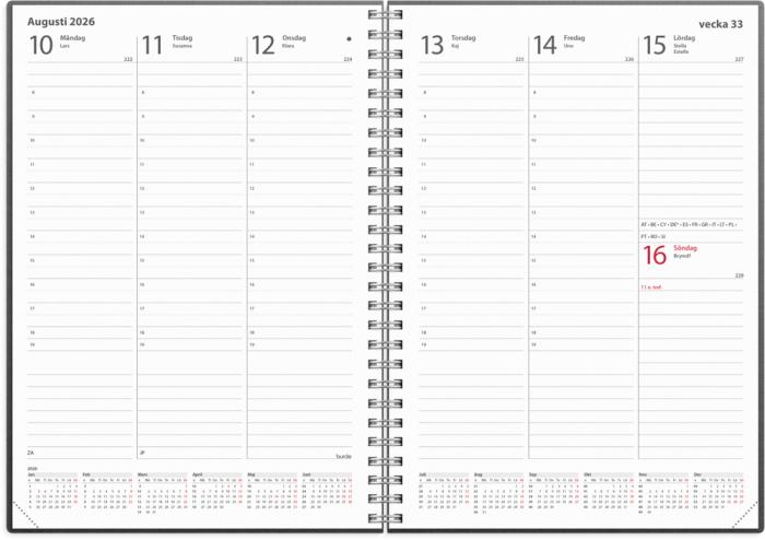 Weekly A5 refill 2026