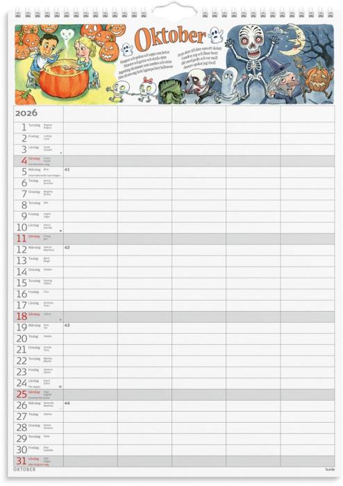 Familjekalender Stickers 2026