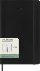 Kalender Moleskine Horizontal Weekly Black Soft Large 2027