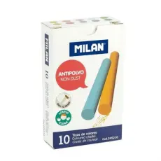Färgade tavelkritor Milan 10-Pack