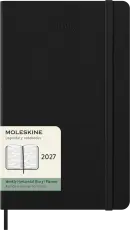 Kalender Moleskine Horizontal Weekly Black hard Large 2027