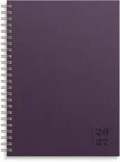 Kalender Business Textile Plommon 2027