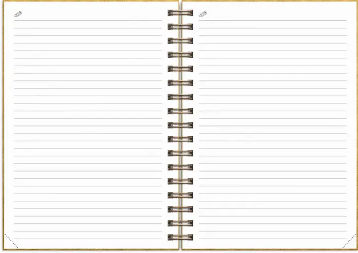 Kalender Weekly A6 Textile senapsgul 2027