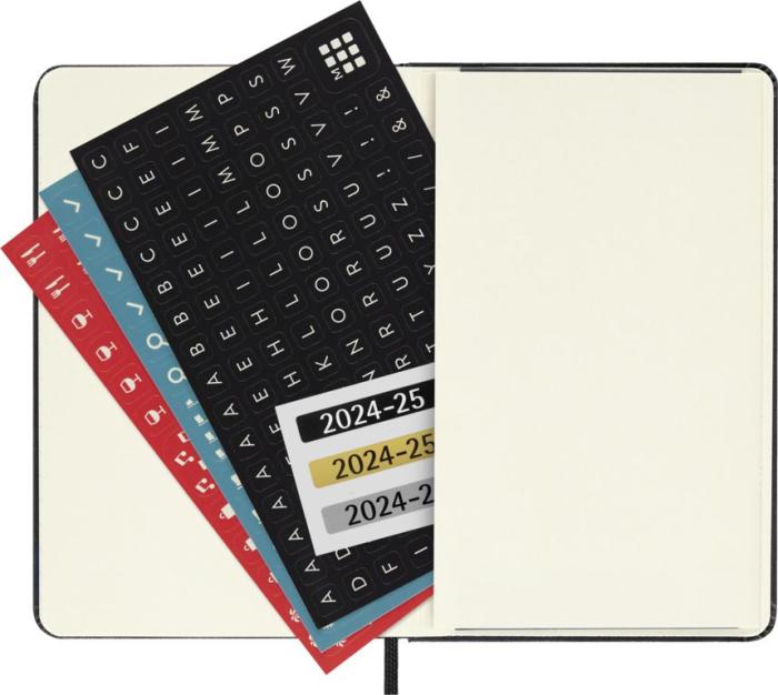 Moleskine Veckokalender Pocket Svart Hard 24/25