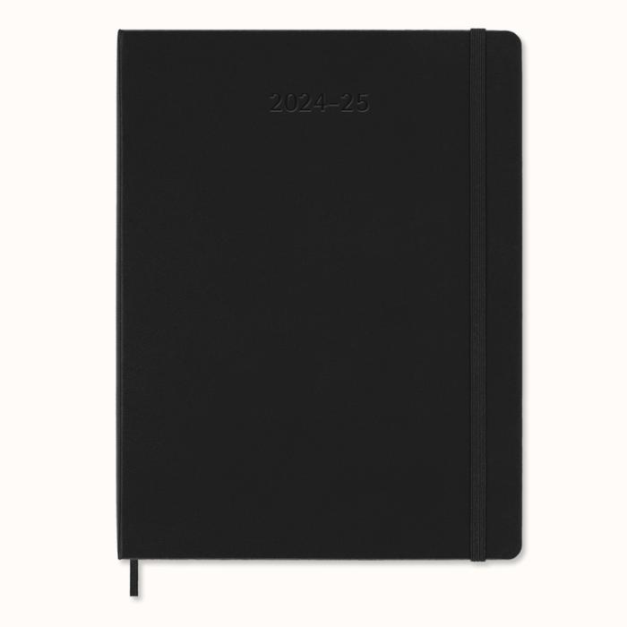 Moleskine Veckokalender XL Svart Mjuk 24/25