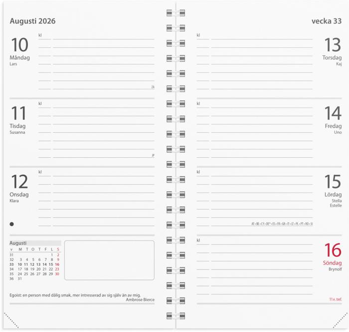 Planner kalendersats Master 2026