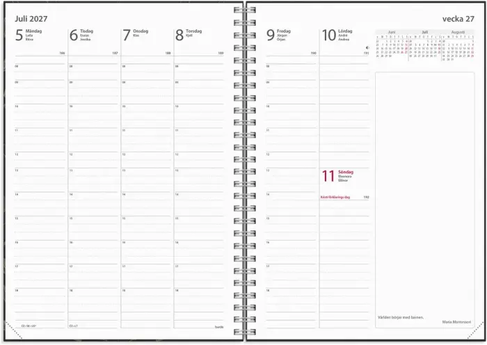 Kalender Business Textile svart 2027
