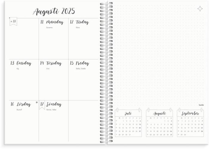 Kalender Doodle B5 2025-2026