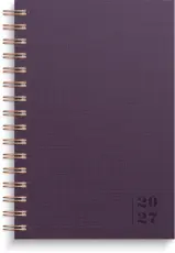 Kalender Dagbok Textile Plommon 2027