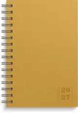 Kalender Dagbok Textile senapsgul 2027
