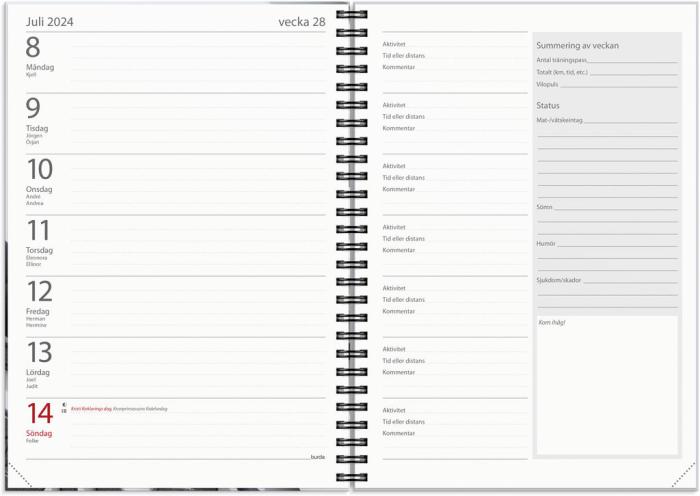 Träningskalender A5 2024