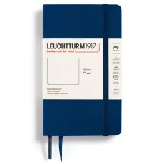 Anteckningsbok Leuchtturm1917 Soft A6 Navy olinjerad