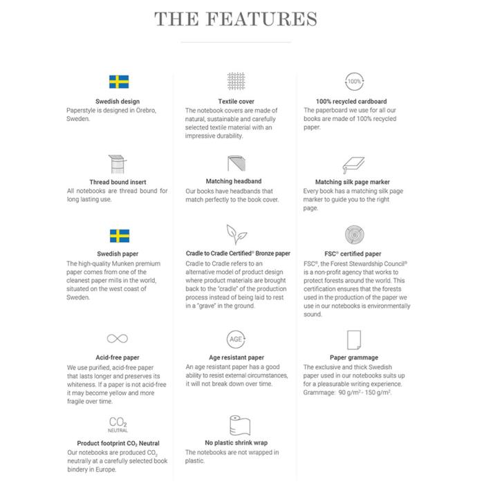 Klassisk gästbok 170x240 mm - 96 sidor Khaki Green