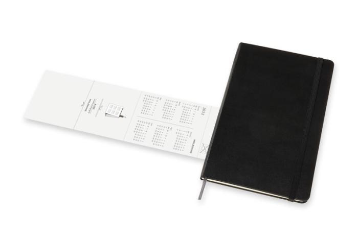 Moleskine Monthly Notebook svart hard large 2022