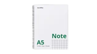 Kollegieblock A5 rutat Vit