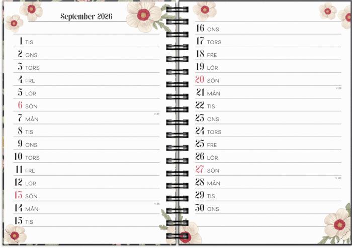 Life Planner 2026 Floral