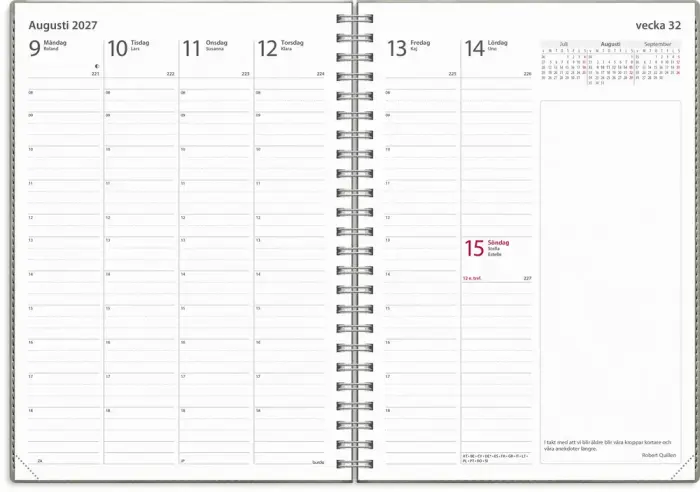 Kalender Business Twist grå 2027