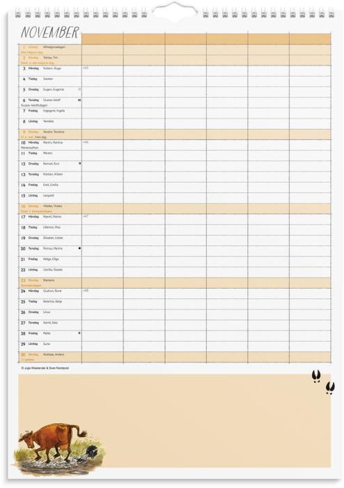 Familjekalender Mamma Mu 2025