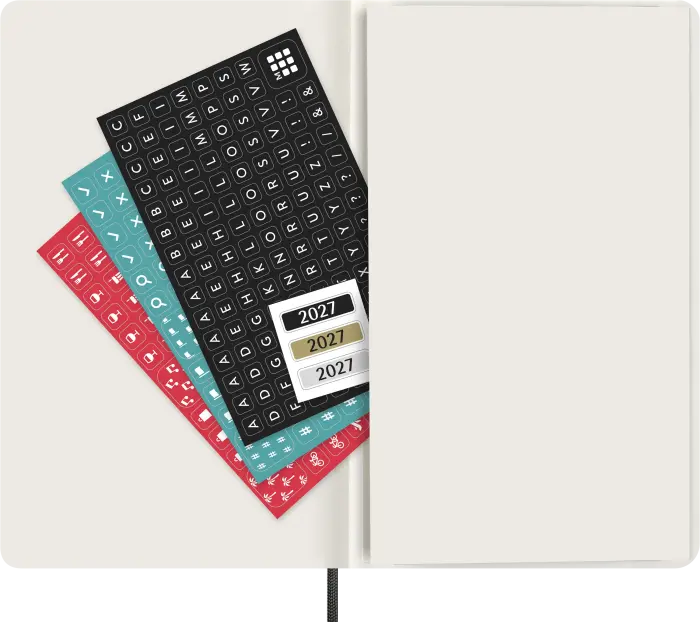 Kalender Moleskine MonthNote Black Soft Large 2027