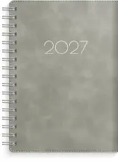 Kalender Senator A6 Twist gr&aring; 2027