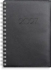 Kalender Senator A6 Twist svart 2027