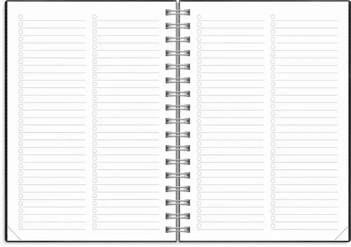Kalender Senator A6 Twist svart 2027