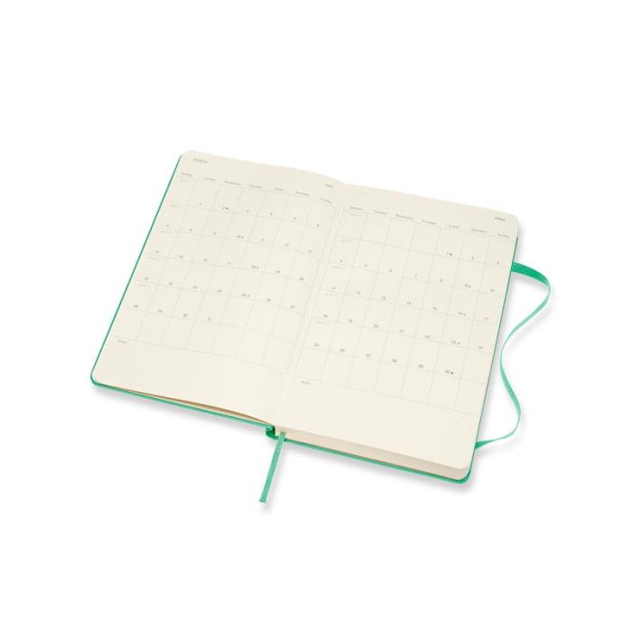 Moleskine Weekly Notebook Green hard Large 2022
