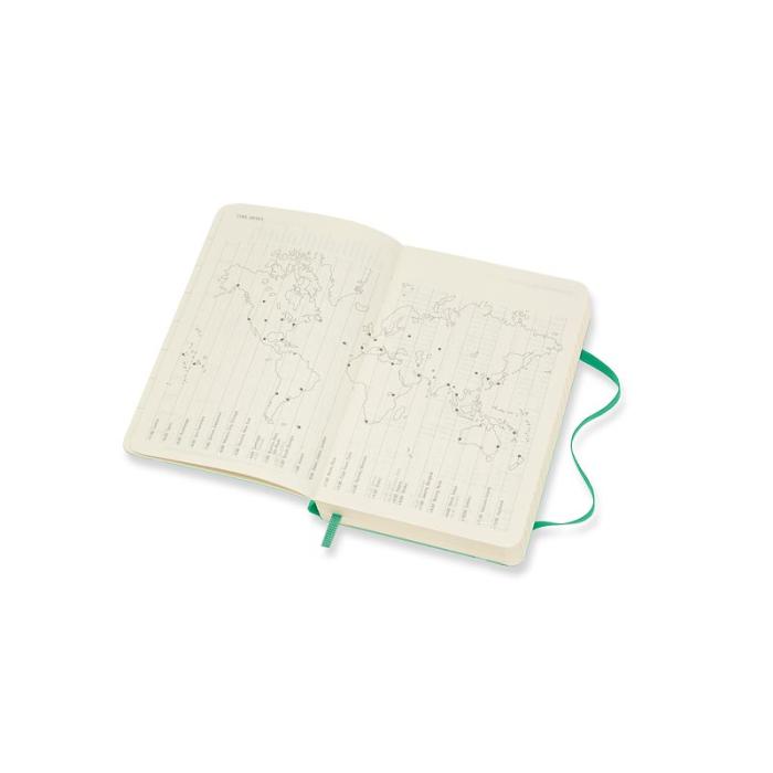 Moleskine Weekly Notebook Green soft pocket 2022