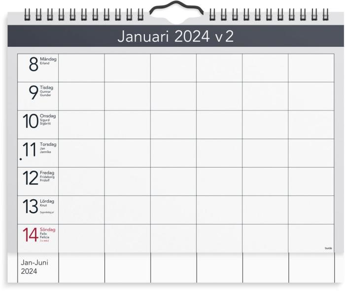 Väggagenda 2024