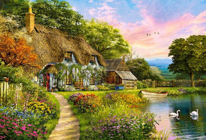 Pussel Countryside Cottage, 1500-bitarspussel