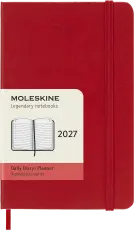Kalender Moleskine Daily Hard Pocket Red 2027