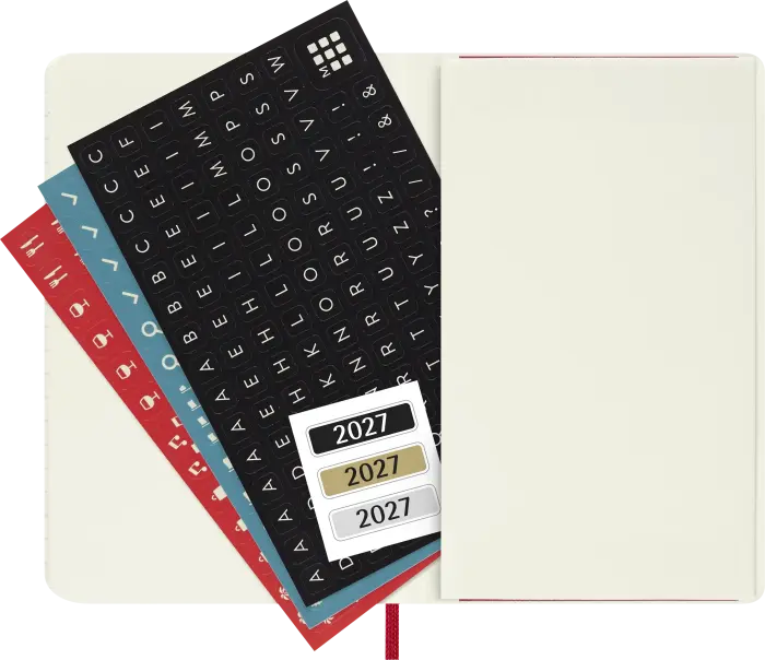 Kalender Moleskine Daily Soft Pocket Red 2027