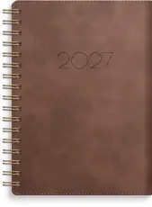Kalender Senator A6 Twist brun 2027