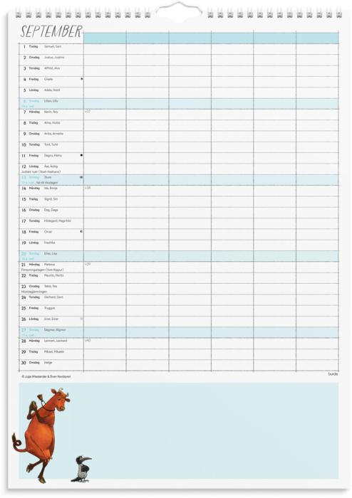 Familjekalender Mamma Mu 2026