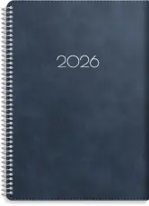 Kalender Senator A5 Twist blå 2026