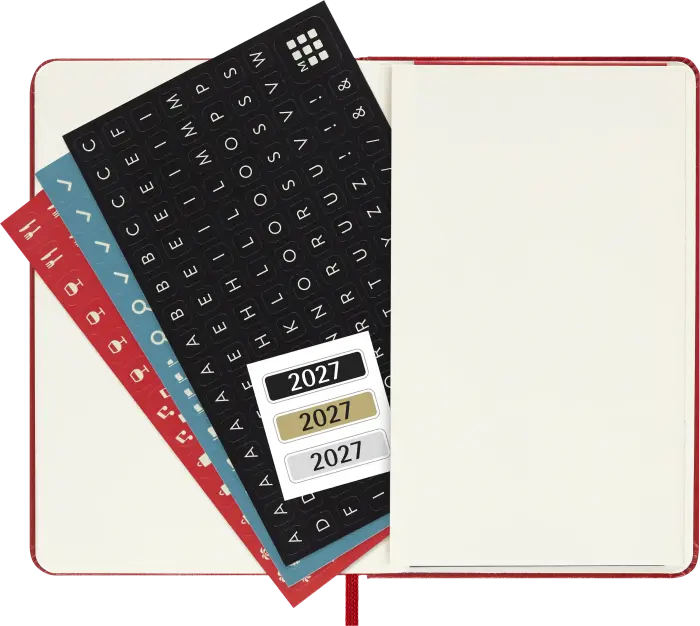 Kalender Moleskine Daily Hard Pocket Red 2027